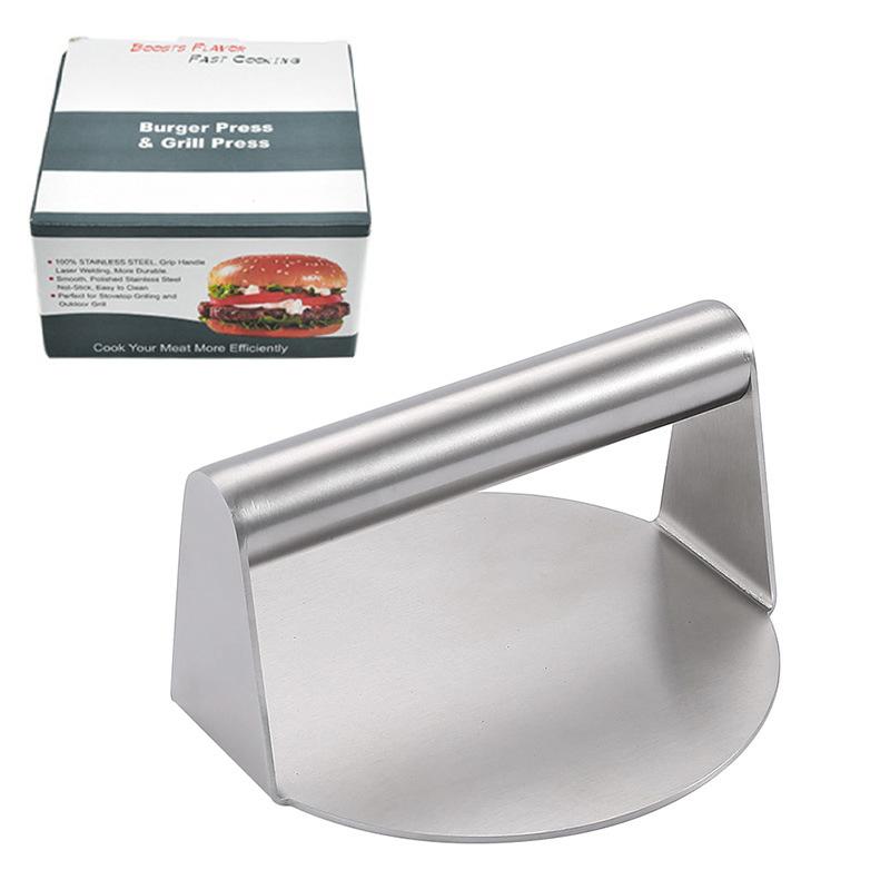 Hamburger Press 304 Stainless Steel Non-Stick Meat Beef Grill Burger Press Patty Maker Hamburger Maker Kitchen Supplies