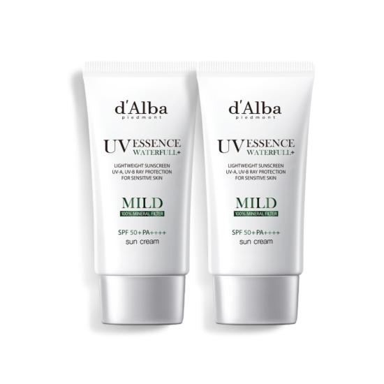 

d’Alba Vegan Waterfull Mild Sunscreen SPF50+ PA++++ Hydrating UV Protection Set 50ml x 2