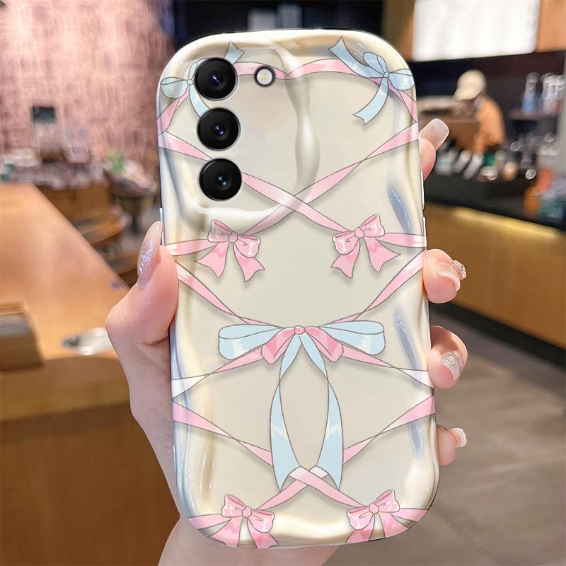 

Girlish Heart Pattern Wavy Phone Case For iPhone 17 Air 16 15 14 Plus 13 12 Mini 11 Pro Max X XR XS 16E Soft Protection Cover iPhone 12 mini