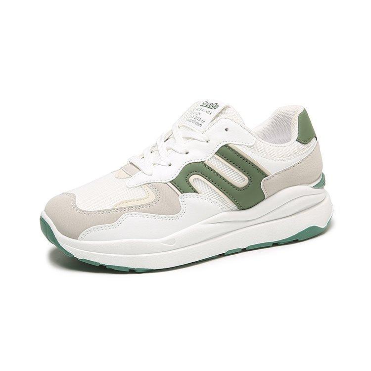 

Forrest Gump shoes women s 2025 spring and autumn new fashion muffin soft sole color matching light breathable casual sports running shoes mixed batch 35 зелёный