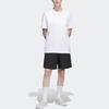 Adidas Originals Skateboarding Water-Repellent Solid Color Elastic Waist Straight-Leg Shorts Unisex Bottoms Black HS3016