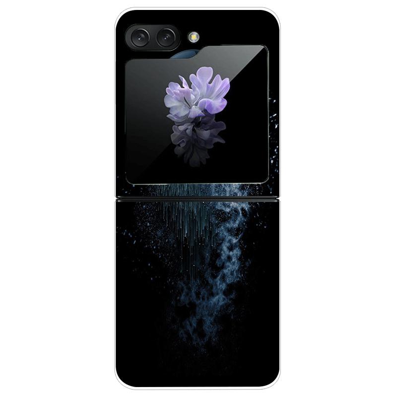 For Samsung Z Flip7 Cases Flip 7 Hard PC Transparent Phone Cover For Samsung Galaxy ZFlip 7 Cool Luxury Clear Shockproof Case