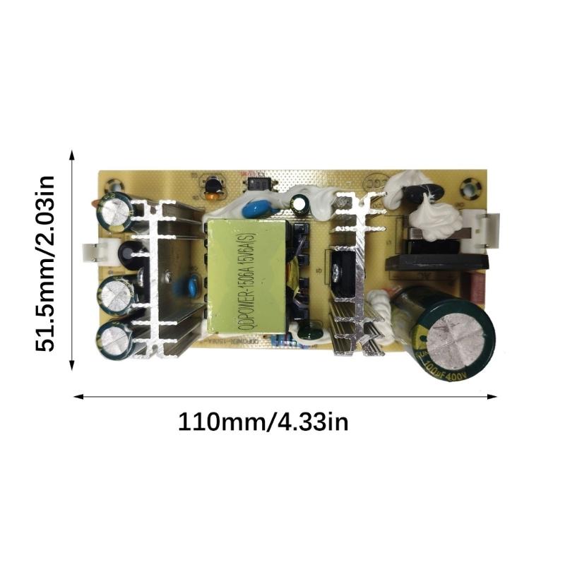 100V 240V Input to DC15V 6mA Convert Module Delivering 90W Power with Safety Features Ideal for Auditory Systems