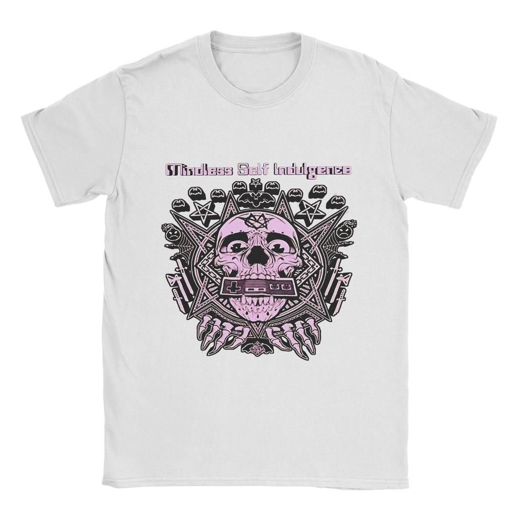 Men Mindless Self Indulgence T Shirt Pure Cotton Clothes Vintage Short Sleeve Round Neck Tees Summer T-Shirt