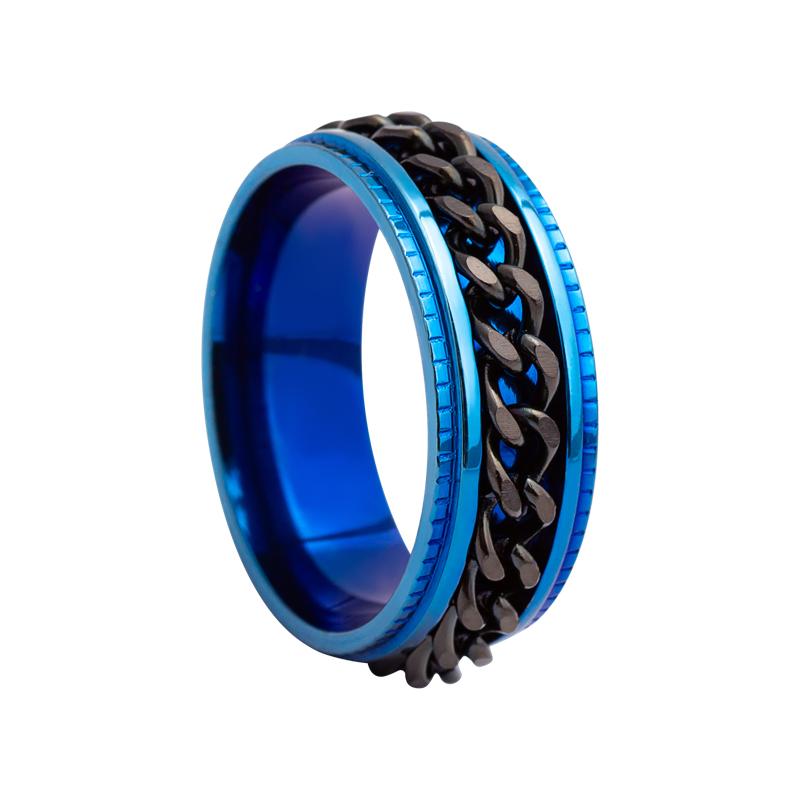Titanium Staal Draaibare Kettingringen voor Vrouwen Mannen Spinner Ring Decompressie Multifunctionele Kettingring Flesopener Ring Cadeau