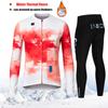 2027 Winter Rvouei Cycling Clothing Men Thermal Fleece Bicycling Clothing Set Outdoor MTB Bike Bib Pants Ropa Maillot Ciclismo