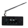 Tragbares Radio 1,9 Zoll Farbdisplay AM FM LSB USB Radio DSP-Empfänger mit Schleifen- und Teleskopantennen Schwarz