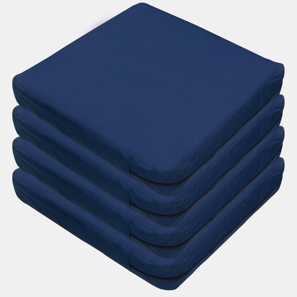 4 Buc Huse de Sezut pentru Scaun de Patio Impermeabile Huse Slipcover pentru Canapea de Exterior Huse pentru Perna de Sezut Scaun de Gradina Ratan Husa de Perna de Rezerva