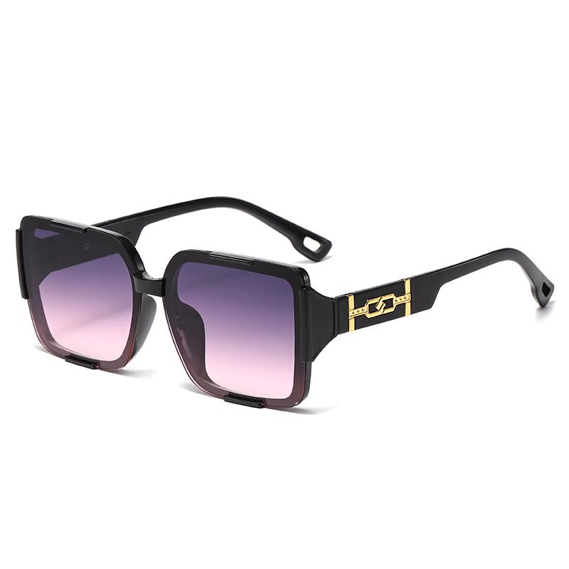 1/3pcs Fashion Oversized Square Sunglasses For Women Men Luxury Alloy Decoration Eyewear Retro Brand Designer Sun Glasses UV400