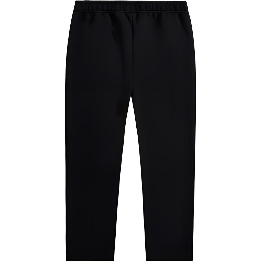 Li-Ning Comfortable Versatile Mid-Waist Loose Straight Leg Casual Pants Unisex bottoms Black AKLUE57-1