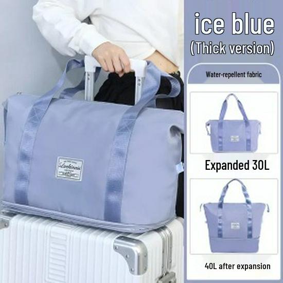 

Expandable Outdoor Sports Travel Duffel Bag синій