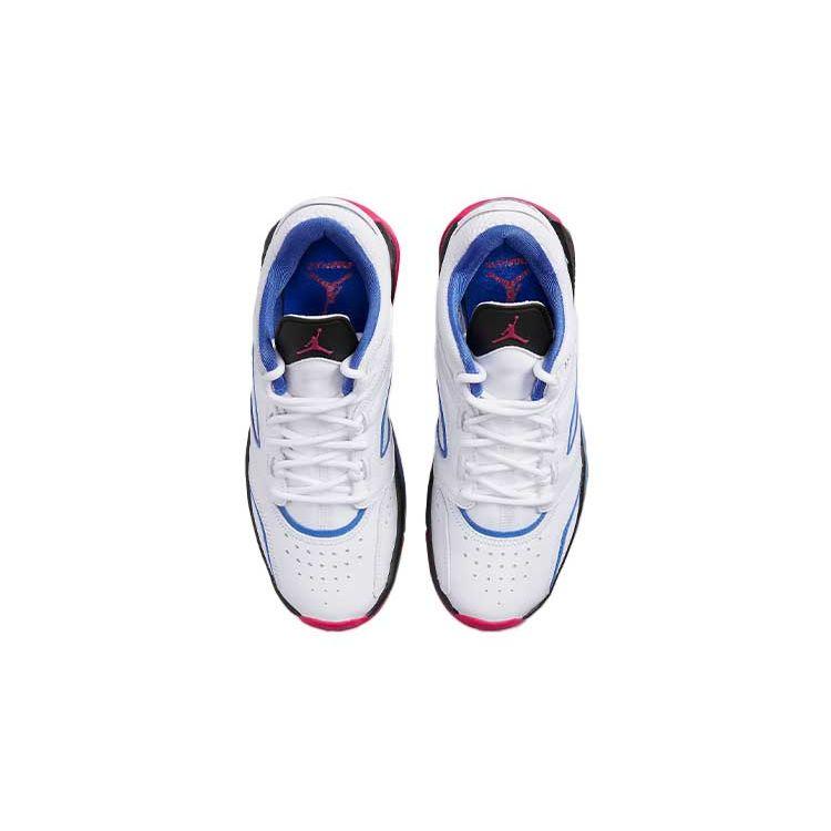 Air Jordan Point Lane GS Fireberry Kindersneaker Weiß Mittelblau Schwarz DA8032-164