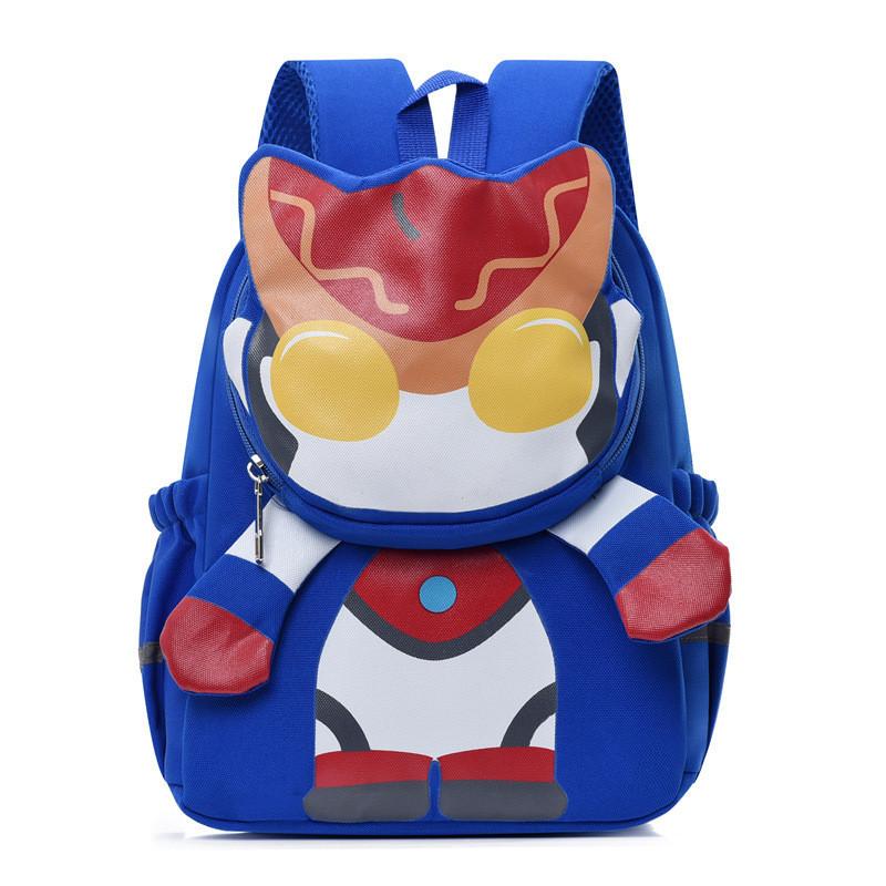Fun And Stylish Childrens Backpack With Cartoon Design In Red Nylon For School And Outdoor Activities синий