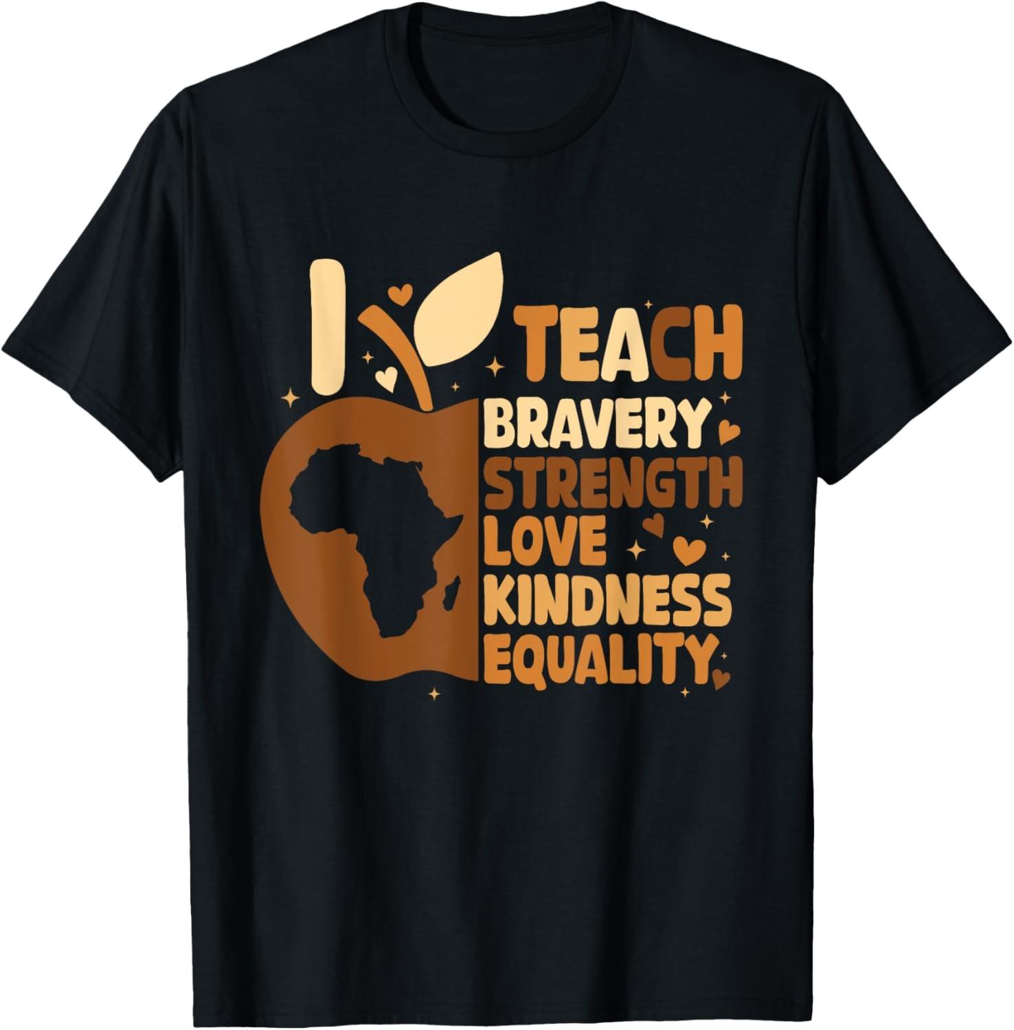 Black History Month Melanin I Teach Black History Teacher T-Shirt All Sizes S
