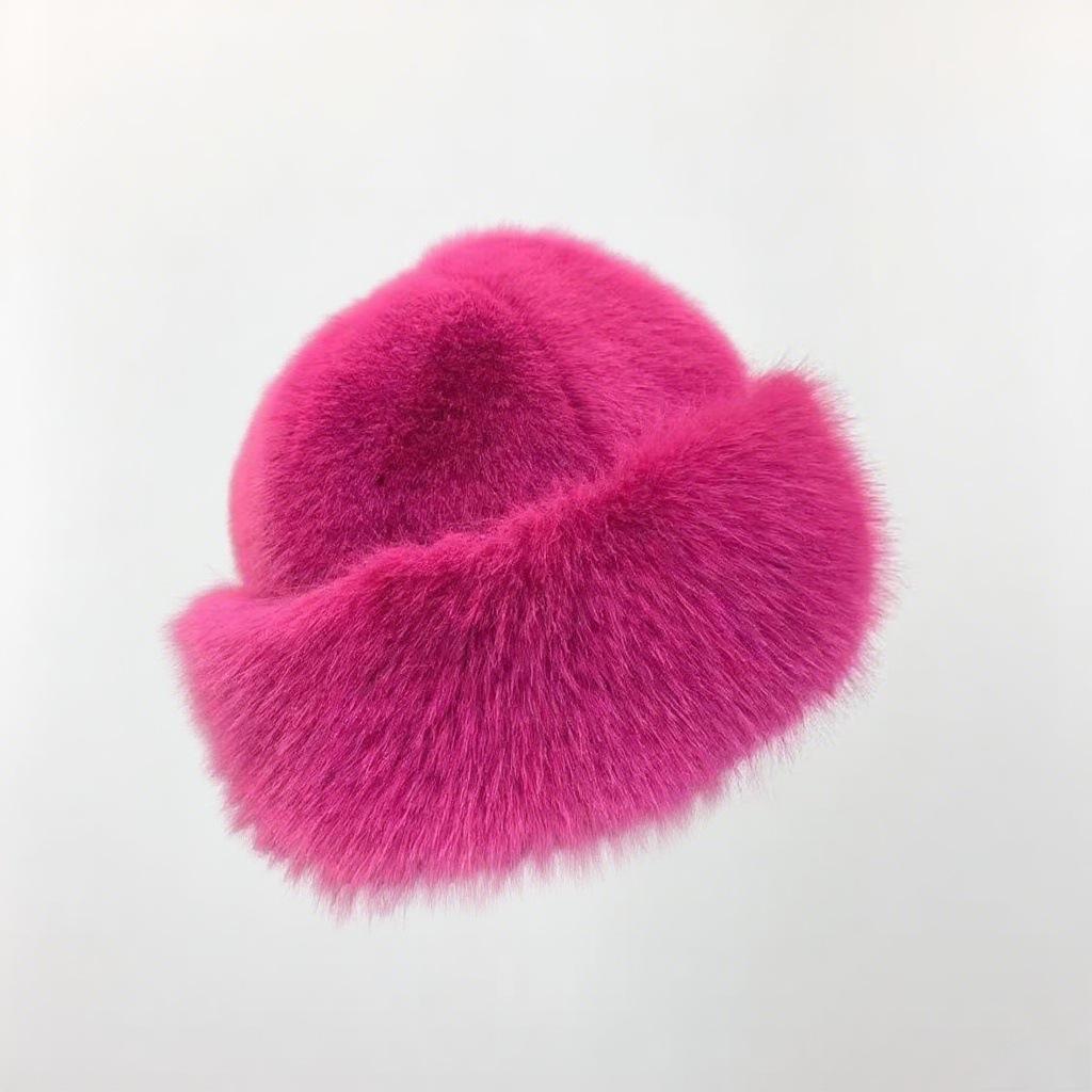 Neue High-End-Plüschmütze für großen Kopfumfang, winterlich warme, flauschige Mütze