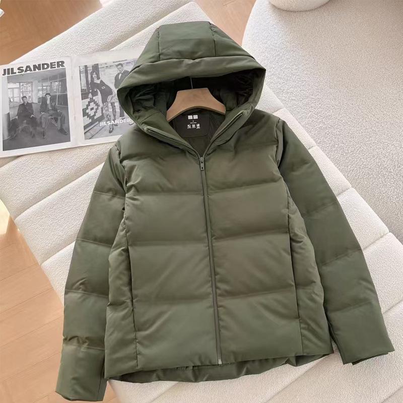 Fitting Room Winter Men s Seamless Feather Cotton Hooded Jacket - Windproof, Waterproof, Lightweight, Thickened 2XL