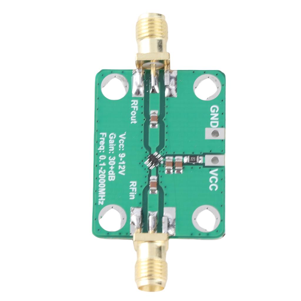 RF Amplifier Module Broadband 0.1‑2000MHz 32dB High Gain Low Power Microwave Ham Radio 9‑12V