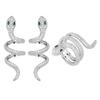 Huayei Jewelry Set Accessories Earrings Ring Serpentine Design High Sense Light Luxury Super Flash Zircon Women