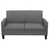 VidaXL Ensemble de canapés 2 pcs Tissu Gris foncé