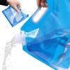 High Capacity Outdoor Activity Water Case 5/10L Folding Water Case Canister Tasteless Safety Seal Lightweight Drinking Water Storage Case