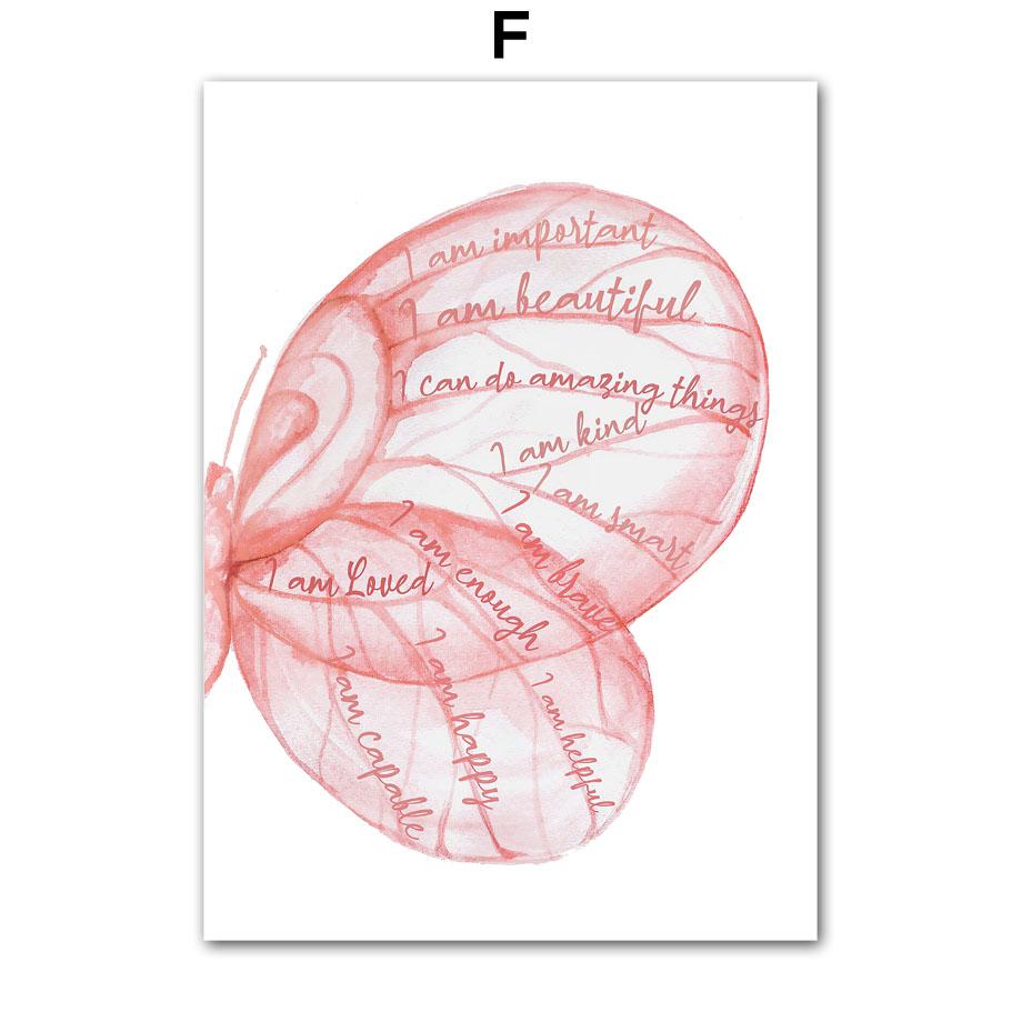 Black Ballet Girl Butterfly Rainbow Crown Flower Wall Art Canvas Painting Nordic Posters And Prints Picture Baby Kids Room Decor