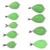 9pcs Luminous Fish Float PP Egg Shaped Throwing Aid Fish Float Casting Bait Fishing Accessories for Night Fishing