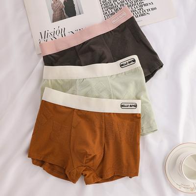 Mens Cotton Boxer Briefs 3 Pack Breathable Sexy Underwear for Men Elastic Waist Soft Underpants Shorts with 3D Support