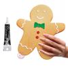 XXL Gingerbread Man Stainless Steel Pastry Cutter + Black Icing Pen
