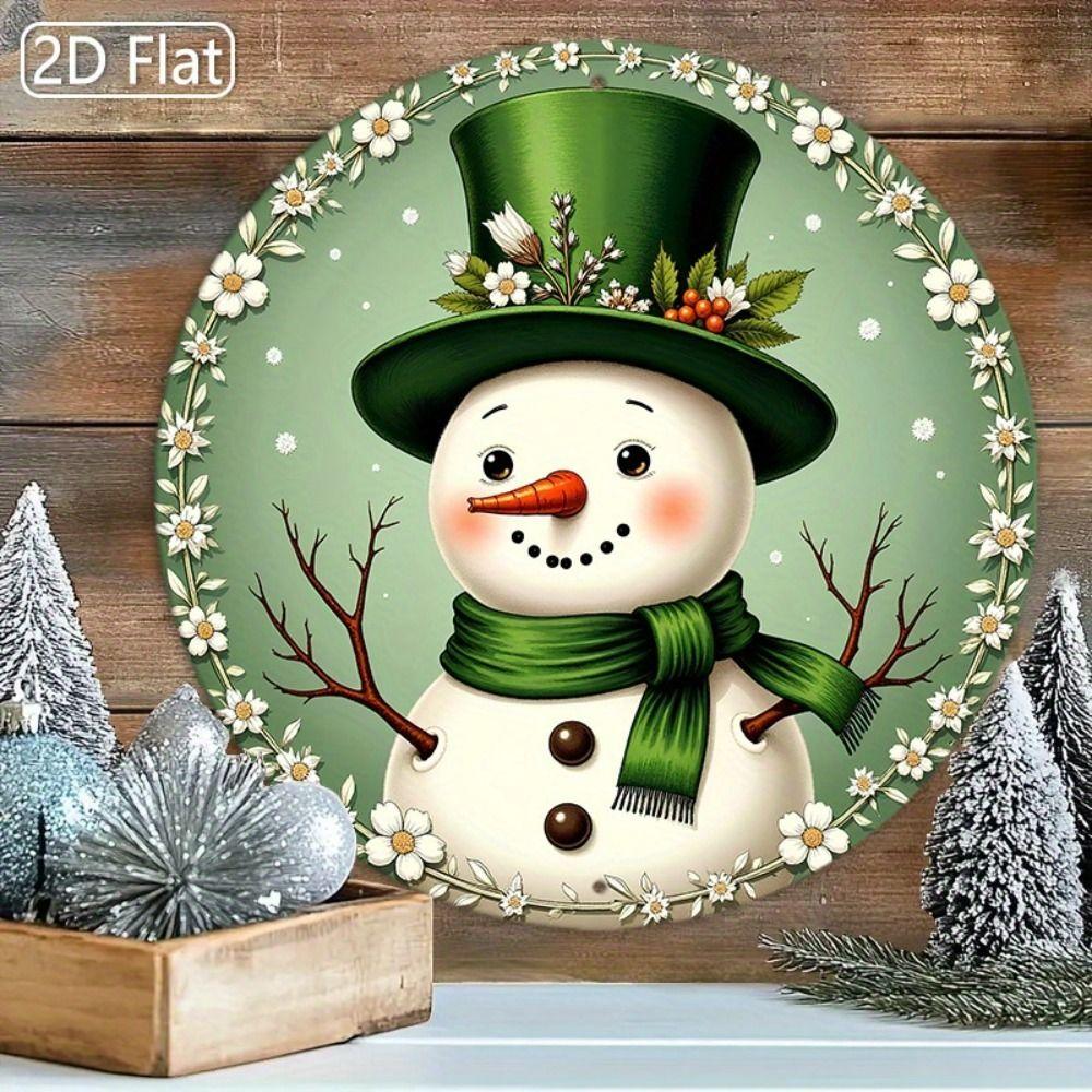 Vintage Metal Sign Blue Deer Merry Christmas Retro Tin Plate Wall Decor Home Holiday Gift 20 Cm
