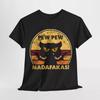Pew Pew Madafakas Funny Black Cat Gangster With Gun Vintage T-Shirt.webp Unisex T-Shirt