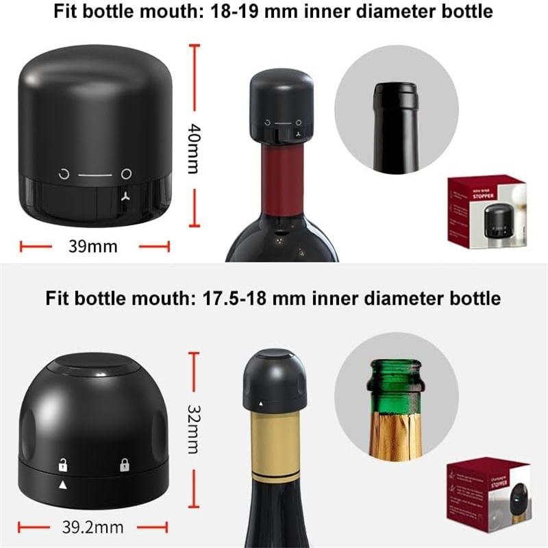 Wine Bottle Stopper Reusable Vacuum Seal Red Wine Champagne Cork Wine Cork Tool Leak-Proof Storage