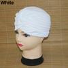 Women Stretchy Head Wrap Band Chemo Bandana Pleated Headwear Decor