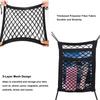 Bilinnvendig bagasjeromsseterygg Elastisk netting Bilstyling Oppbevaringspose Lommebur Borrelås Lommeholder Biltilbehør