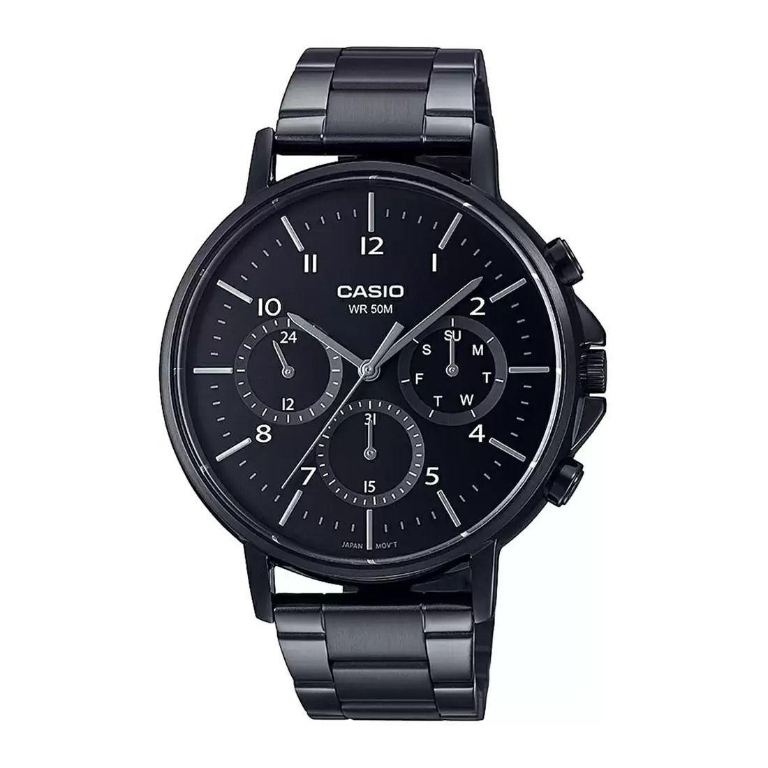 

Черные аналоговые мужские часы, Black Analog Men s Watch, Casio
