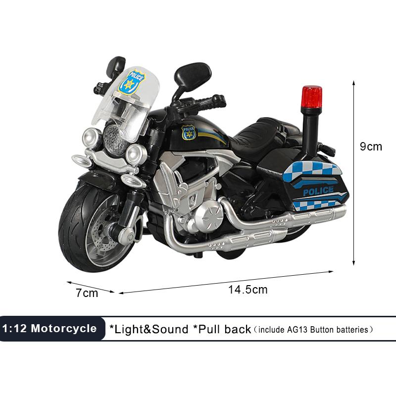 1:12 Zvukové Světelné Motocyklové Slitina+Plast Model Motocyklu Odlitek Hračka Vozidla Dekorace Sběratelství Hračky Pro Kluky Pro Děti Dárek