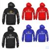 Sweat à capuche élégant en coton pour couples, pull imprimé à manches longues pour l'automne