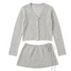 French elegant gentle wind age reduction small fresh short V-neck blouse stacked with thin strap blouse two-piece set