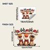 Cartoon Christmas Atmosphere Reindeer Living Room Dining Room, Entrance Hall Wall Switch Beautification Stickers