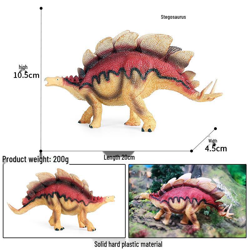 Jurassic Stegosaurus Herbivorous Dinosaur Toy for Kids