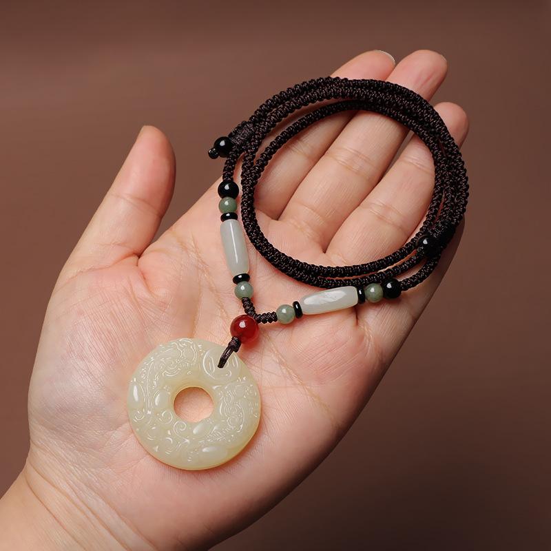 

1шт модное ожерелье унисекс с подвеской из искусственного нефрита Pixiu