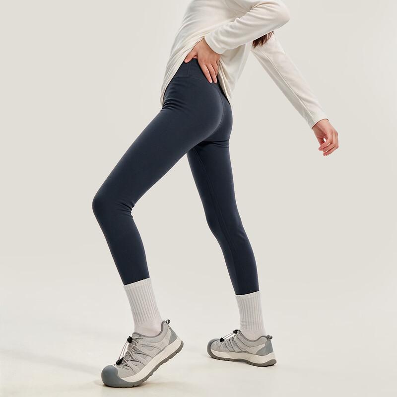 Girls' Fleece Lined High-Elastic Slim Leggings