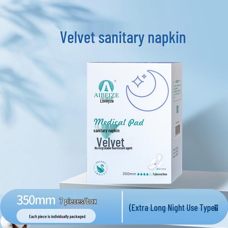 Love & Zephyr Kadife Hijyenik Pedler: Kadınlar İçin Günlük ve Gece Kullanımına Uygun Menstrüel Pedler.