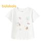 Balabala Girls' 2026 Summer Fun Print Short-Sleeve T-Shirt