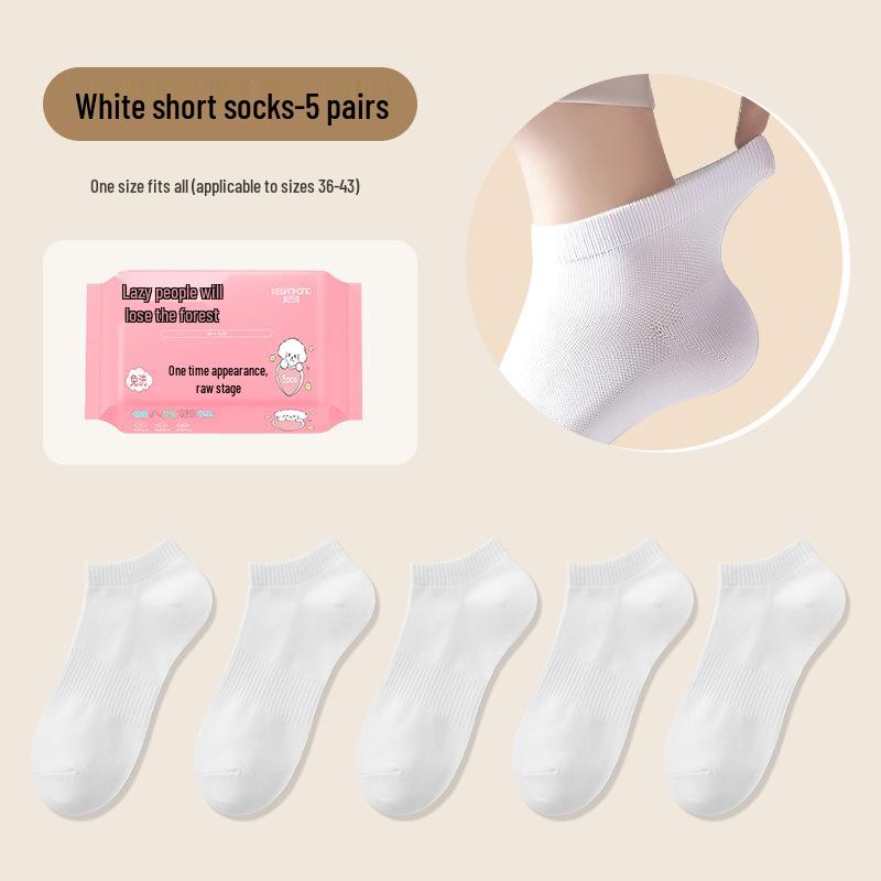 Unisex Disposable Anti-Odor Travel Socks, No-Wash, Mid-Calf Length for Autumn and Winter