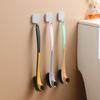 Soft Hair Double Head Toilet Brush Removable Curved Brush Multi-function Cleaning Brush  Household