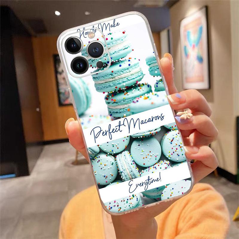 Phone Case For Iphone 17ProMax Air 16 15 14 13 Pro Max 15 16 Pro 15Plus Dessert Ice Cream Macarons Candy