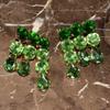 High Quality Glass Rhinestone Gems Dangle Earrings For Women Fashion Jewelry Party Show Wedding Dress Statement Accessories