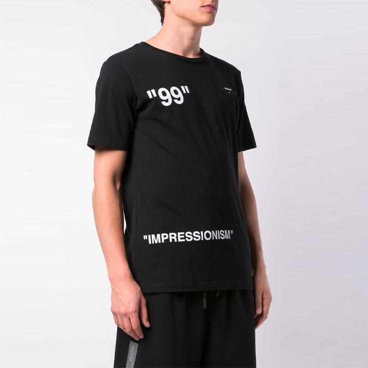 OFF WHITE Koszulka z nadrukiem Ice Man OMAA027R191850011088