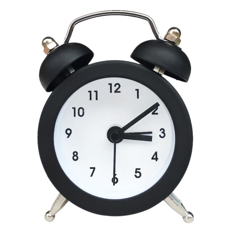 5cm Metal Quartz Alarm Clock for Kids with Customizable Face & Logo