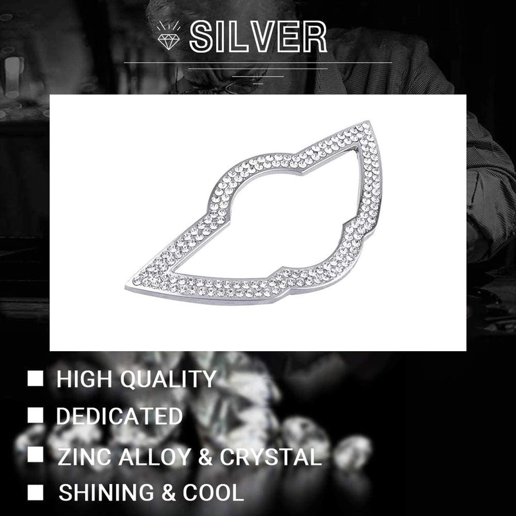 AEEIX Bling Handle Logo Cap for Mini DIY Diamond Crystal Emblem Accessories Interior Decoration for Women